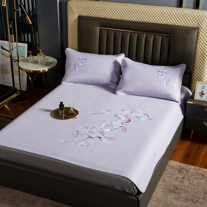 91家纺网 家纺一手货源 找家纺 头层彩绘牛皮席 凉席 牛皮席工厂直销  设计师款