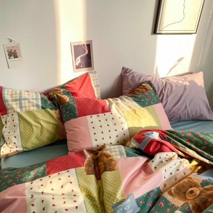 91家纺网 家纺一手货源 找家纺 （总）花西夫人 2023新款全棉13372纯棉印花枕套直播