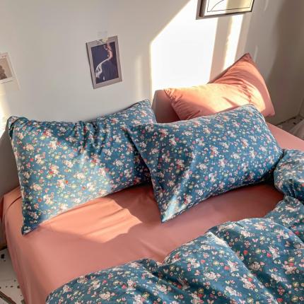 91家纺网 家纺一手货源 找家纺 （总）花西夫人 2023新款全棉13372纯棉印花枕套直播