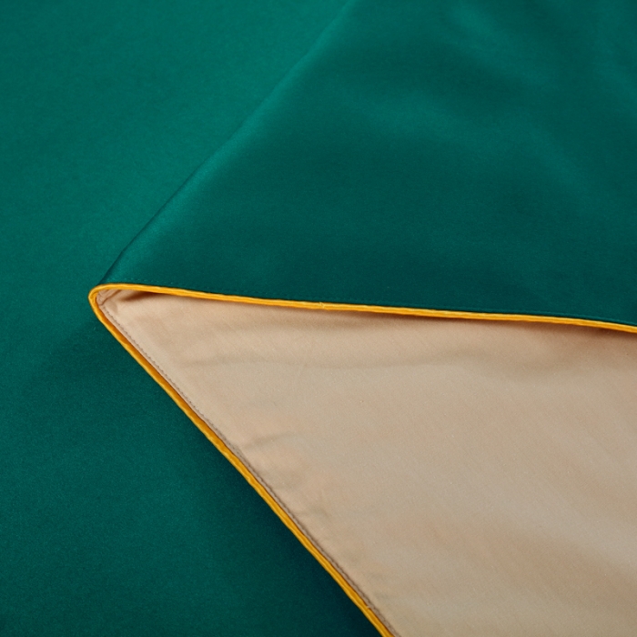 91家纺网 家纺一手货源 找家纺 莉人坊 2023新款贵妃缎织带 香水伊人 贵妃缎黛绿 香水伊人床罩