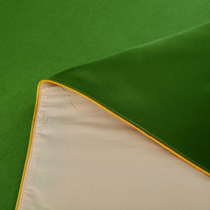 91家纺网 家纺一手货源 找家纺 莉人坊 2023新款贵妃缎织带 香水伊人 贵妃缎果绿 香水伊人床罩