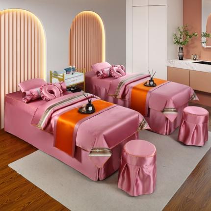 莉人坊 2023新款贵妃缎织带 香水伊人 贵妃缎红色 香水伊人床罩