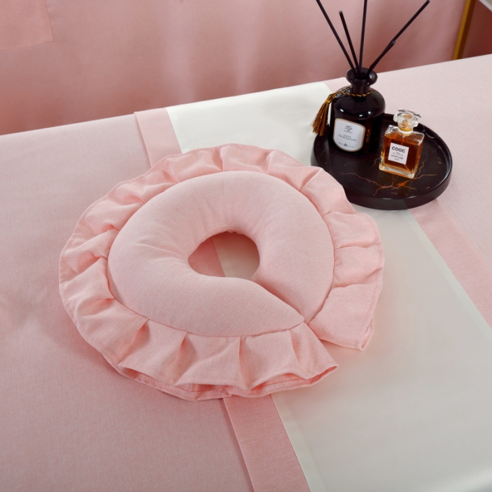 91家纺网 家纺一手货源 找家纺 莉人坊 2023新款彩棉麻 床单款床罩 床单款 粉红