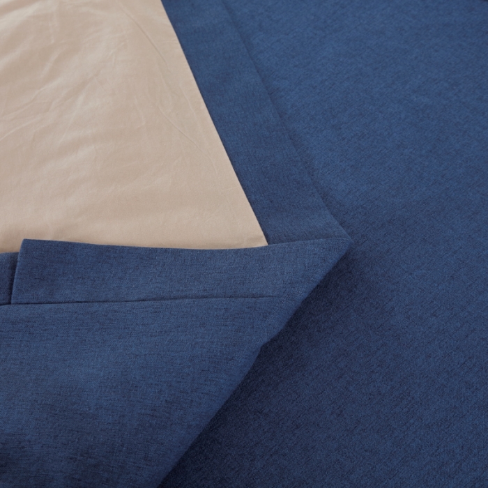 91家纺网 家纺一手货源 找家纺 莉人坊 2023新款彩棉麻 床单款床罩 床单款 海蓝