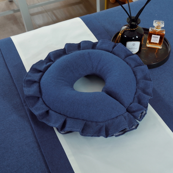 91家纺网 家纺一手货源 找家纺 莉人坊 2023新款彩棉麻 床单款床罩 床单款 海蓝