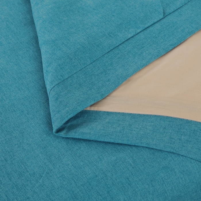 91家纺网 家纺一手货源 找家纺 莉人坊 2023新款彩棉麻 床单款床罩 床单款 湖蓝