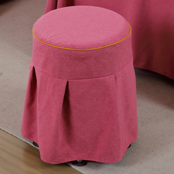 91家纺网 家纺一手货源 找家纺 莉人坊 2023新款彩棉麻 床单款床罩 床单款 酒红