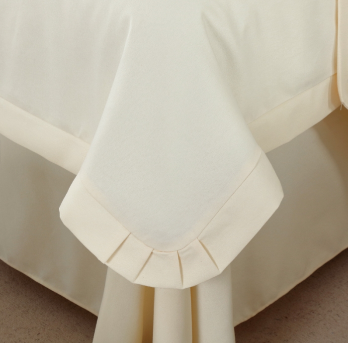 91家纺网 家纺一手货源 找家纺 莉人坊 2023新款彩棉麻 床单款床罩 床单款 米黄