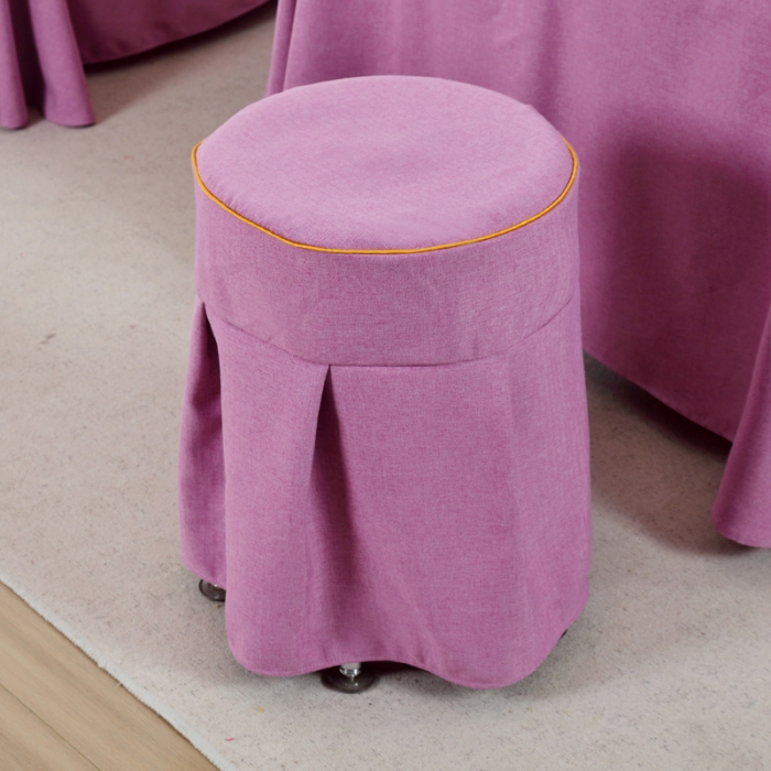 91家纺网 家纺一手货源 找家纺 莉人坊 2023新款彩棉麻 床单款床罩 床单款 紫色