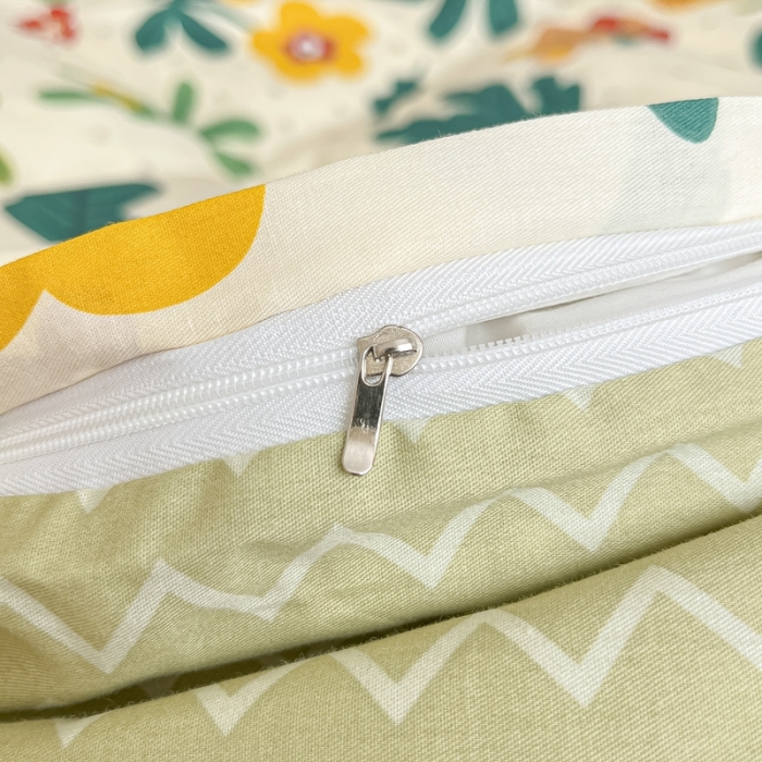 91家纺网 家纺一手货源 找家纺 川悦生活 2023新款全棉印花四件套 丛林小兔