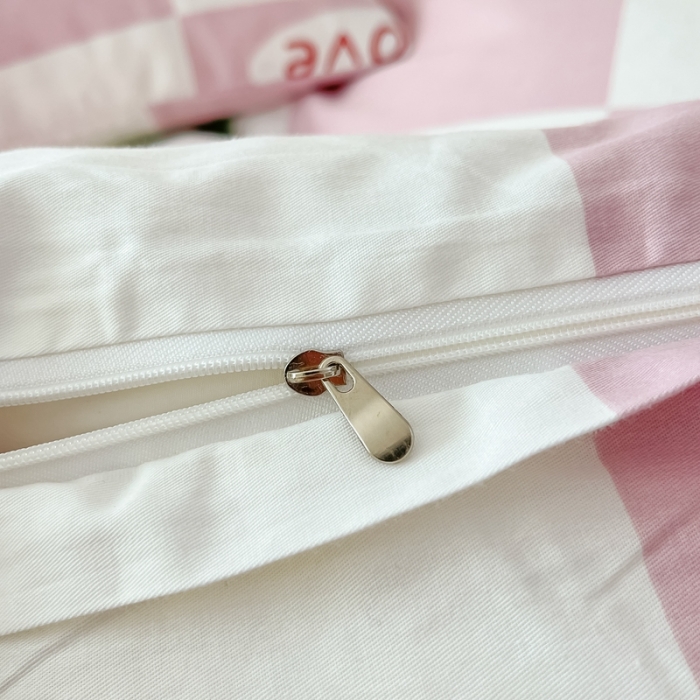 91家纺网 家纺一手货源 找家纺 川悦生活 2023新款全棉印花四件套 格子花