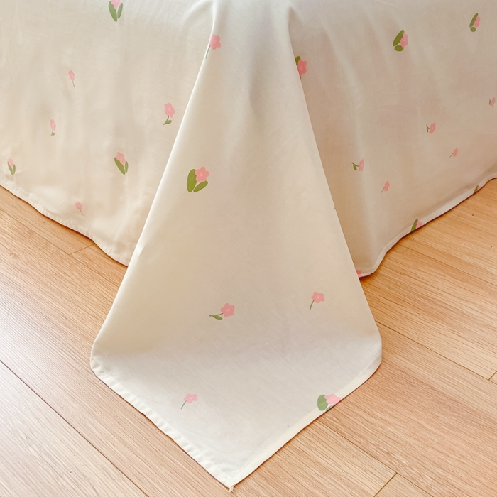 91家纺网 家纺一手货源 找家纺 川悦生活 2023新款全棉印花四件套 格子花