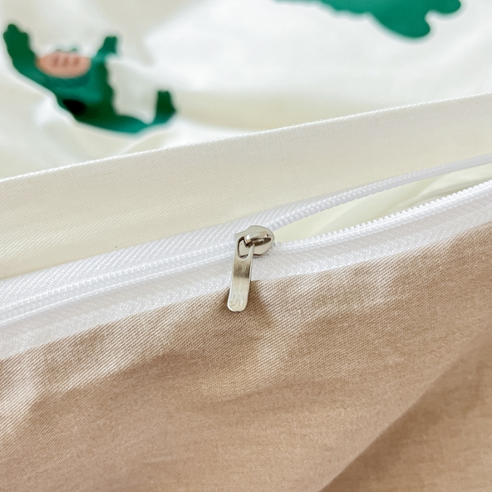 91家纺网 家纺一手货源 找家纺 川悦生活 2023新款全棉印花四件套 韩国小狗