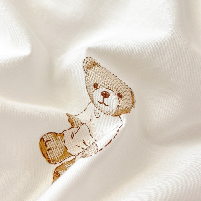 91家纺网 家纺一手货源 找家纺 川悦生活 2023新款全棉印花四件套 韩系小熊