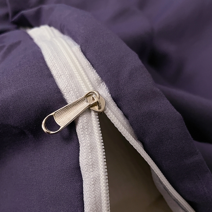 91家纺网 家纺一手货源 找家纺 蓝淋家纺 2023新款双拼水洗棉高级感亲肤四件套/三件套 纯烟熏