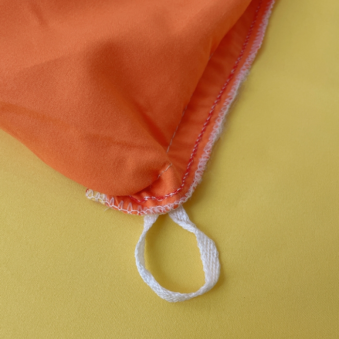 91家纺网 家纺一手货源 找家纺 蓝淋家纺 2023新款双拼水洗棉高级感亲肤四件套/三件套 亮橙黄