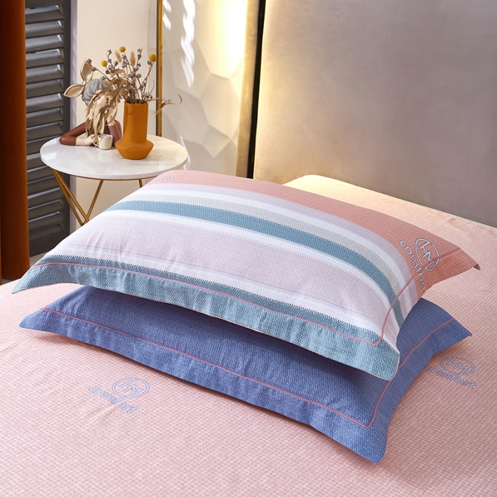 91家纺网 家纺一手货源 找家纺 雲归梦2023新款13372全棉活性大版印花简约居家四件套 葛尔芬-粉