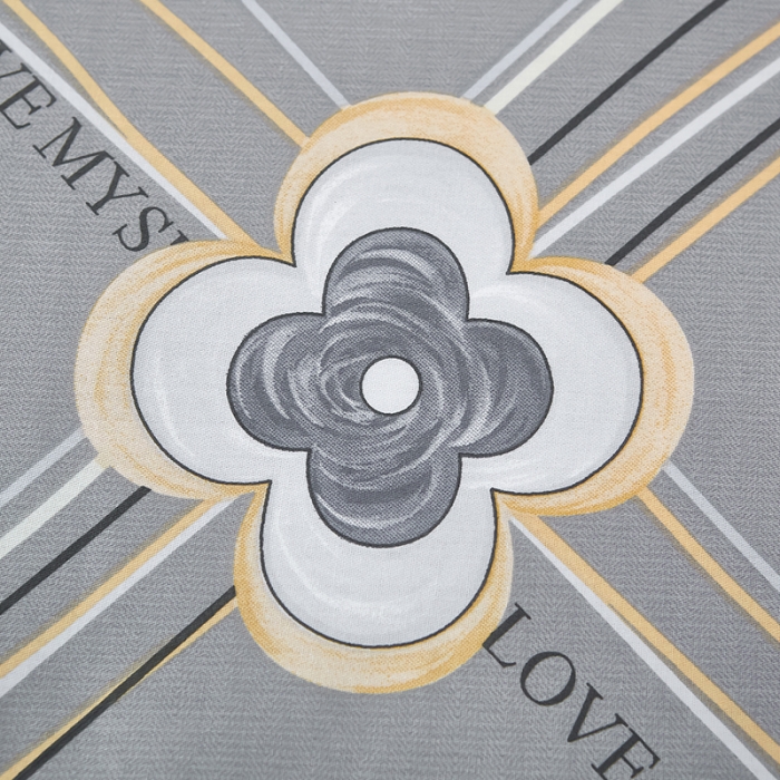 91家纺网 家纺一手货源 找家纺 雲归梦2023新款13372全棉活性大版印花简约居家四件套 诗茵-灰