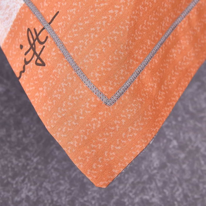 91家纺网 家纺一手货源 找家纺 雲归梦2023新款13372全棉活性大版印花简约居家四件套 欣瑶-橙