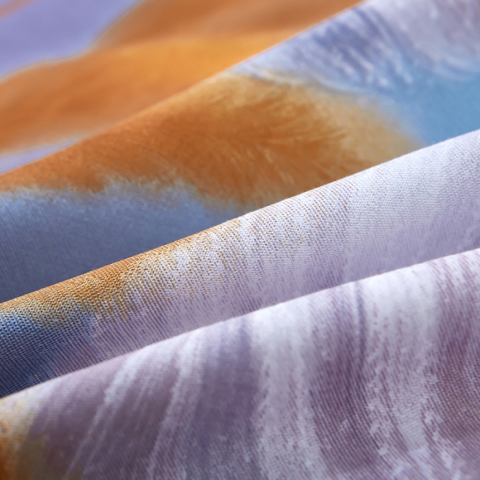 91家纺网 家纺一手货源 找家纺 雲归梦2023新款13372全棉活性大版印花简约居家四件套 逸彩-兰