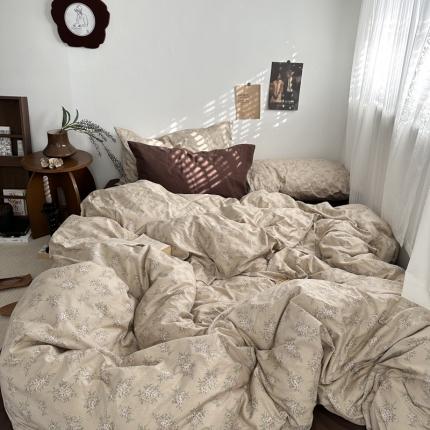 91家纺网 家纺一手货源 找家纺 （总）恋恋三季 2024新款纯棉斜纹四件套风格一