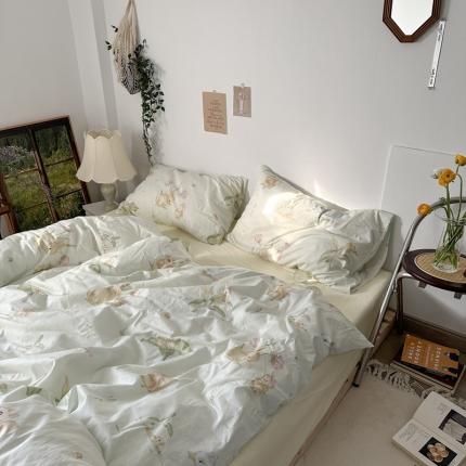 91家纺网 家纺一手货源 找家纺 （总）恋恋三季 2024新款纯棉斜纹四件套风格一