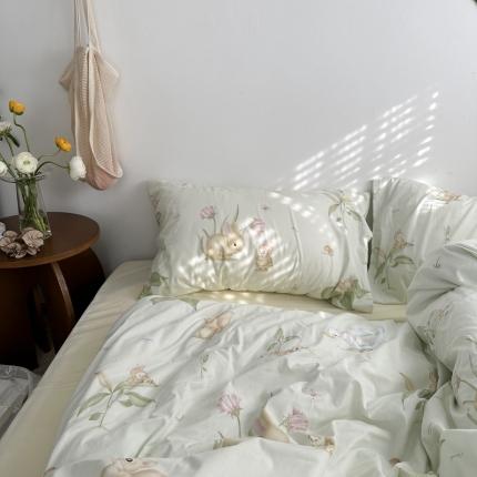 91家纺网 家纺一手货源 找家纺 （总）恋恋三季 2024新款纯棉斜纹四件套风格二