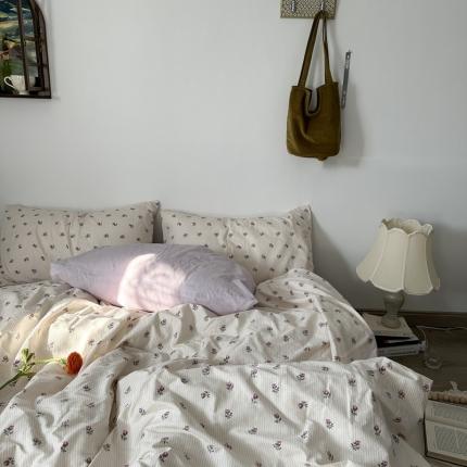 91家纺网 家纺一手货源 找家纺 （总）恋恋三季 2024新款纯棉斜纹四件套风格二