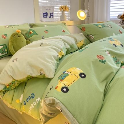 91家纺网 家纺一手货源 找家纺 （总）金丝鸟家纺 2023新款舒适柔软双版全棉斜纹四季可用四件套