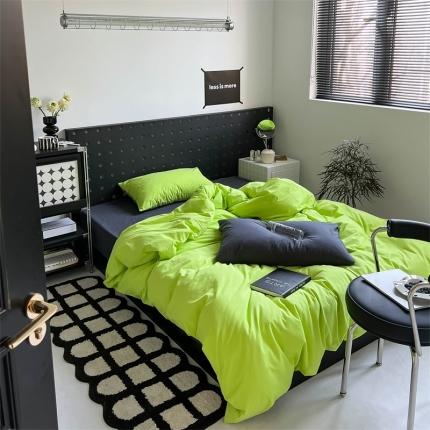 91家纺网 家纺一手货源 找家纺 （总）蜜宿 2023新款小红书全棉水洗棉四件套纯棉