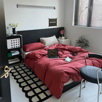 91家纺网 家纺一手货源 找家纺 （总）蜜宿 2023新款小红书全棉水洗棉四件套纯棉