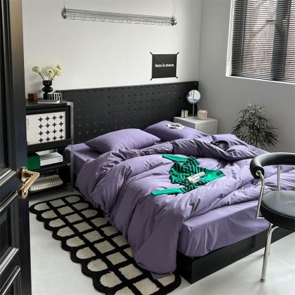 91家纺网 家纺一手货源 找家纺 （总）蜜宿 2023新款小红书全棉水洗棉四件套纯棉