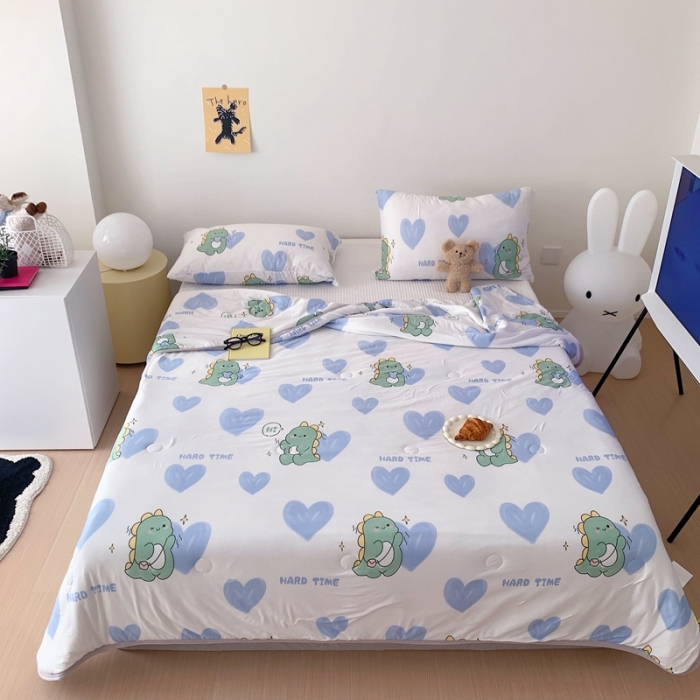 91家纺网 家纺一手货源 找家纺 （总）星期八 2023新款卡通针织棉大豆夏被