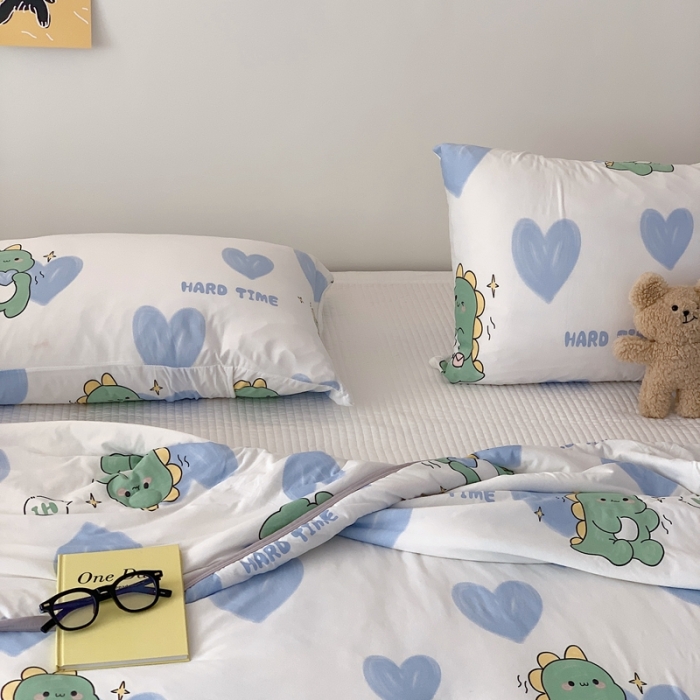 91家纺网 家纺一手货源 找家纺 （总）星期八 2023新款卡通针织棉大豆夏被