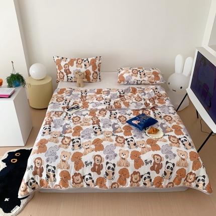 星期八 2023新款卡通针织棉大豆夏被 动物世界