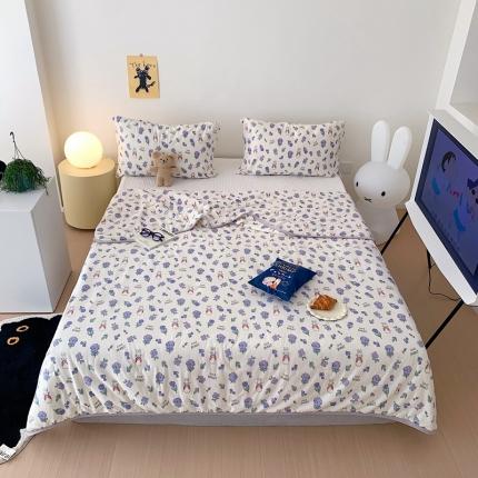 星期八 2023新款卡通针织棉大豆夏被 龙猫花花