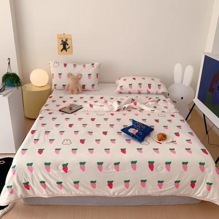 星期八 2023新款卡通针织棉大豆夏被 萝卜兔