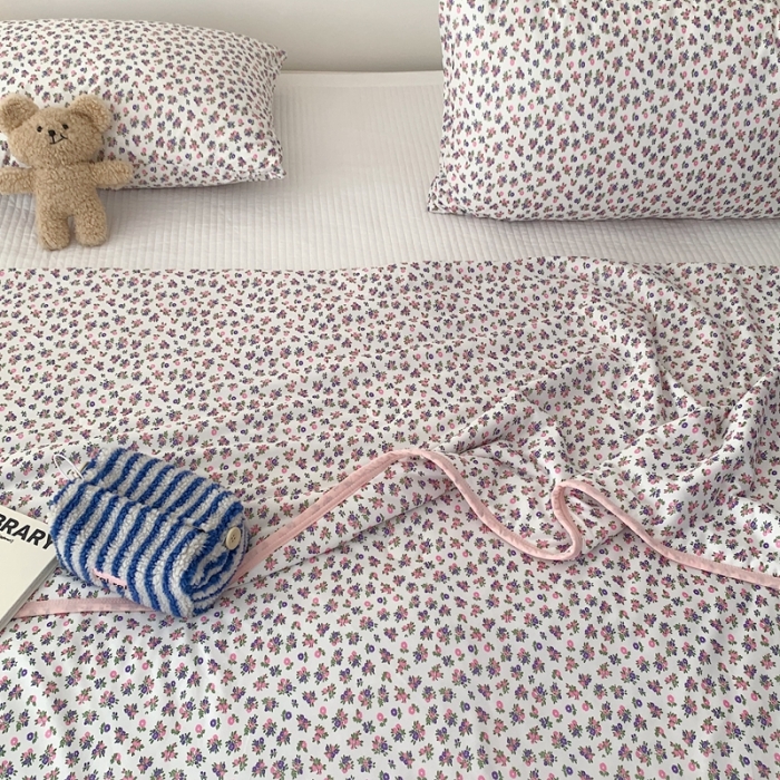 91家纺网 家纺一手货源 找家纺 星期八 2023新款卡通针织棉大豆夏被 漫茵