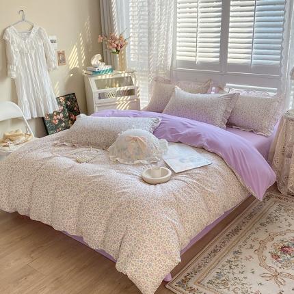 91家纺网 家纺一手货源 找家纺 潮邦 2025新款13372全棉韩式花卉四件套【含买家秀】 莫言