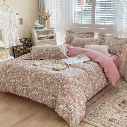 91家纺网 家纺一手货源 找家纺 潮邦 2025新款13372全棉韩式花卉四件套【含买家秀】 优优仙子