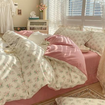 潮邦 2025新款13372全棉韩式花卉四件套【含买家秀】 少女心