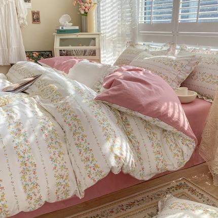 潮邦 2025新款13372全棉韩式花卉四件套【含买家秀】 心弦