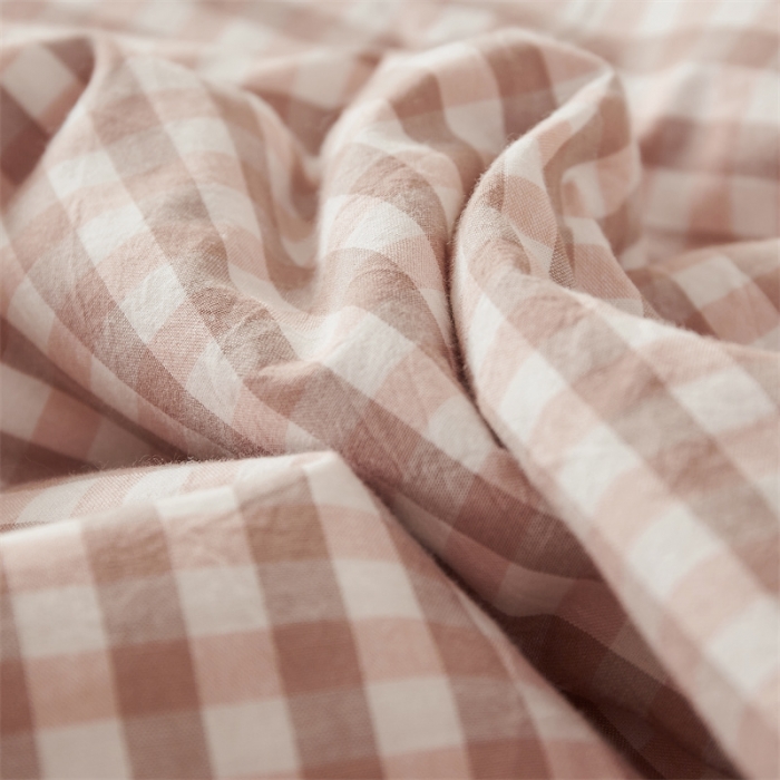 91家纺网 家纺一手货源 找家纺 悠米悠家 2025新款新疆棉花被棉花夏被水洗棉夏凉被 粉小格