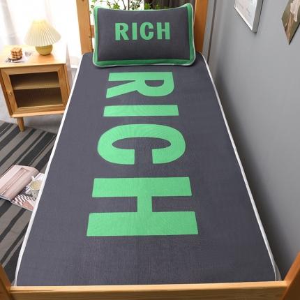 91家纺网 家纺一手货源 找家纺 （总）多樂家纺2024新款日系卡通学生床大版冰丝凉席两件套