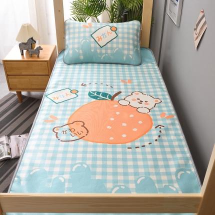 91家纺网 家纺一手货源 找家纺 （总）多樂家纺2024新款日系卡通学生床大版冰丝凉席两件套