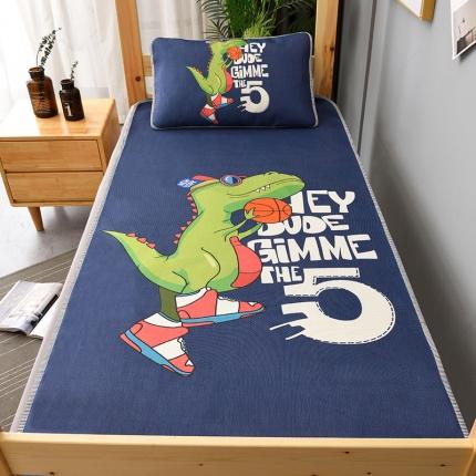 91家纺网 家纺一手货源 找家纺 （总）多樂家纺2024新款日系卡通学生床大版冰丝凉席两件套