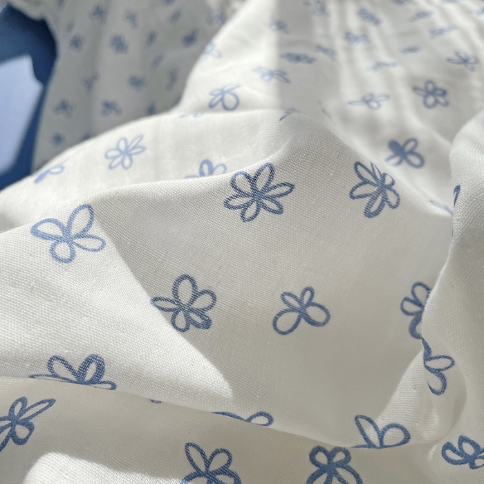 91家纺网 家纺一手货源 找家纺 (总)千朵 2022新款全棉双层纱布四件套