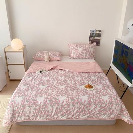 91家纺网 家纺一手货源 找家纺 星期八 2023新款针织棉卡通夏被被子被芯 花林兔