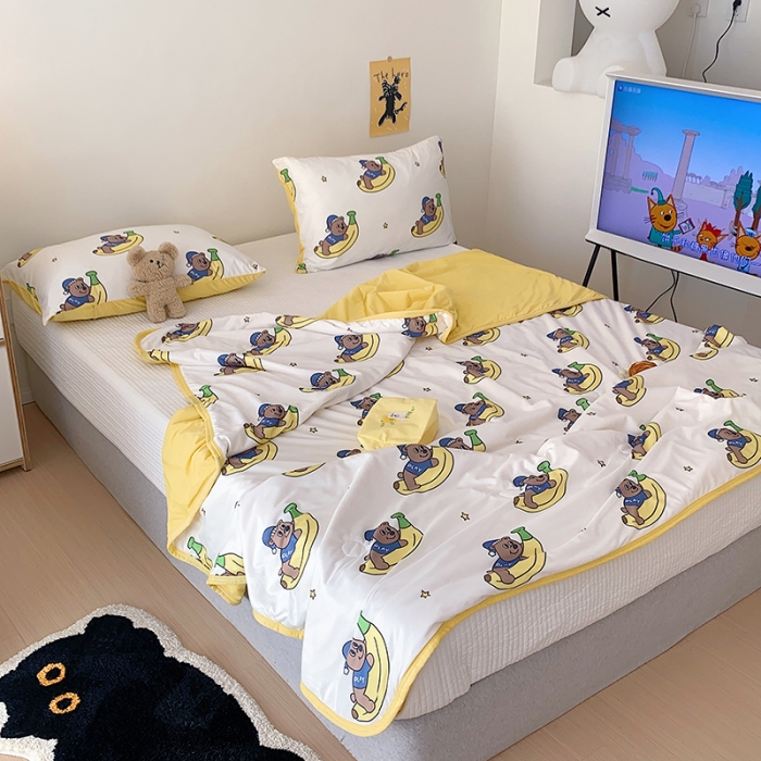 91家纺网 家纺一手货源 找家纺 （总）星期八 2023新款针织棉卡通夏被被子被芯