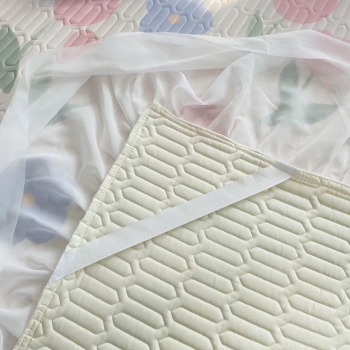 91家纺网 家纺一手货源 找家纺 邦妮 2024新款凉感丝乳胶凉席 眷恋